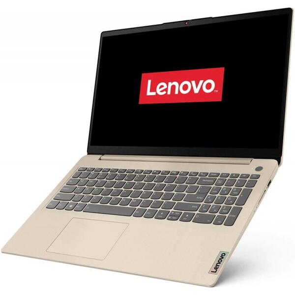 Laptop Lenovo 82H801F1RM, 15.6 inch, IdeaPad 3 15ITL6, FHD IPS, Procesor Intel Core i3-1115G4 (6M Cache, up to 4.10 GHz), 4GB DDR4, 256GB SSD, GMA UHD, No OS, Sand