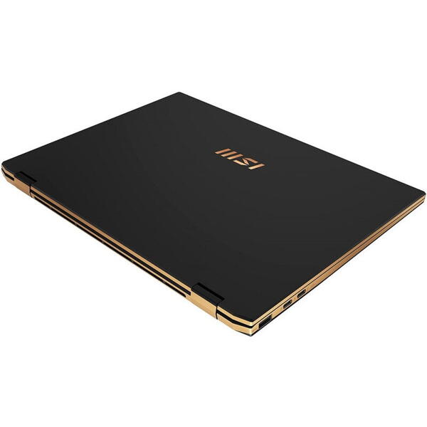 Laptop MSI 9S7-13P311-039, 13.4 inch, Summit E13FlipEvo A12MT, FHD+ 120Hz Touch, Procesor Intel Core i5-1240P (12M Cache, up to 4.40 GHz), 16GB DDR5, 512GB SSD, Intel Iris Xe, Win 11 Home, Black