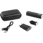 Incarcator Clip Sonic Set accesorii telefon mobil TEA148, Baterie, USB, AC, Incarcator masina, Negru