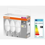 Bec Osram SET 3X BEC LED 4052899955509,  E14, 5.7W (40W), 220-240 V, lumina calda (2700K), 470 lumeni