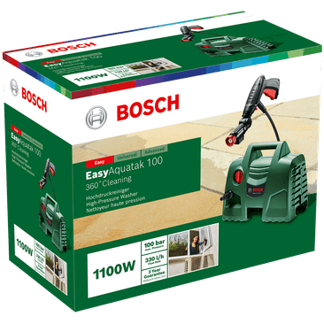 Aparat de curatat cu presiune Bosch Easy Aquatak 100, 1200 W, 300 l/h, 100 bar, sistem spumare