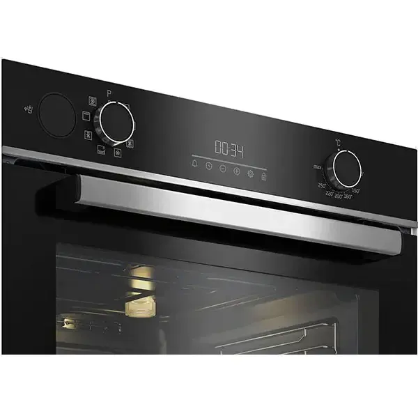 Cuptor incorporabil Beko BBIS13300XMSE, Electric, Autocuratare catalitica, 72 l, AeroPerfect, Grill, 3D Cooking, Steam Assisted Cooking, Steam Shine Cleaning, SoftClose, Clasa A+, Negru