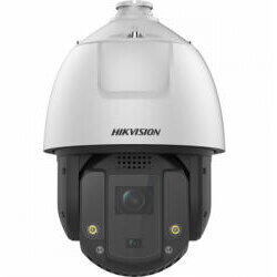 Camera de supraveghere Hikvision IP PTZ Speed Dome cu lentila duala Acusense DS-2DE7S425MW-AEB5, 4 MP, IR 200 m, lumina alba 30 m, 4 mm / 4.5 - 112.5 mm, motorizat, 25x, slot card, PoE