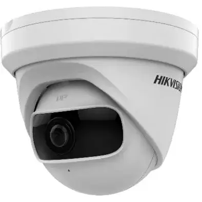 Camera de supraveghere Hikvision dome IP DS-2CD2345G0P-I, 4 MP, lentila SuperWide 1.68mm, IR 10m, slod card 256GB