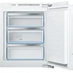 Congelator Incorporabil Bosch GIV11AFE0, 72 l, LowFrost, 3 sertare, Clasa E, H 71.2 cm, Argintiu
