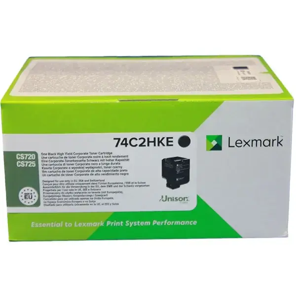 Lexmark 74C2HKE Cartus de toner, Negru