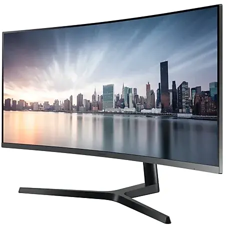 Monitor Samsung LC34H890WGRXEN, Profesional Premium Curbat de 34" cu multi-tasking și funcție viewing comfort