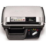 Gratar electric Tefal cu timer Super grill GC451B12, 2000 W, 4 Nivele, Inox/Negru
