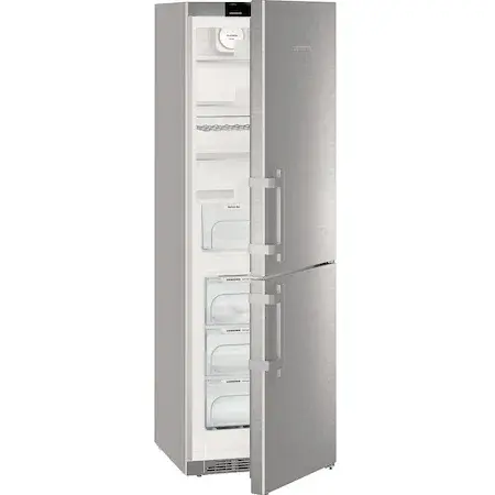 Combina frigorifica Liebherr CNef 4335, 321 L, No Frost, Display, Touch control, Alarma usa, Raft sticle, SuperCool, Clasa D, H 185 cm, Inox