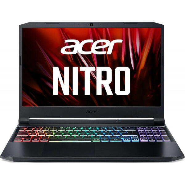Laptop Acer Gaming 17.3 inch Nitro 5 AN517-54, FHD IPS 144Hz, Procesor Intel Core i7-11800H (24M Cache, up to 4.60 GHz), 32GB DDR4, 1TB SSD, GeForce RTX 3060 6GB, Win 11 Home, Shale Black