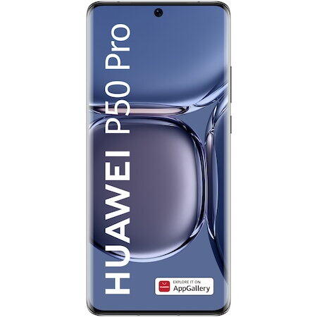 Telefon mobil Huawei P50 Pro, 51096VTA, 8GB RAM, 256GB, 4G, Golden Black
