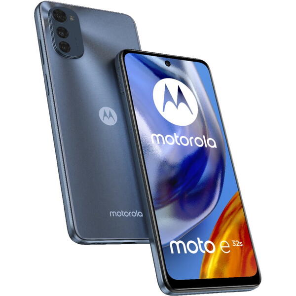Telefon mobil Motorola Moto E32s, Dual SIM, 32/3GB, 5000 mAh, Slate Grey
