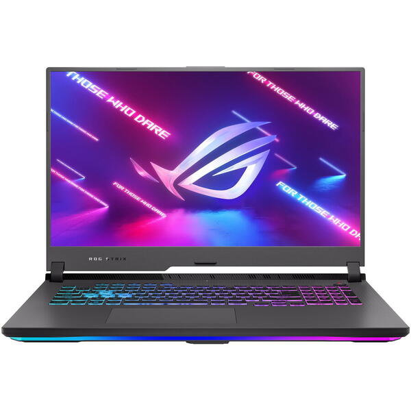 Laptop Asus Gaming ROG Strix G17 G713IM cu procesor AMD Ryzen 7 4800H (8M Cache, up to 4.2 GHz), 17.3'', FHD, 16GB DDR4, 512GB SSD, GeForce RTX 3060 6GB, No OS, Eclipse Gray