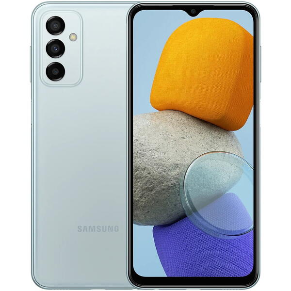 Telefon mobil Samsung Galaxy M23, Dual SIM, 128GB, 4GB RAM, 5G, Light Blue