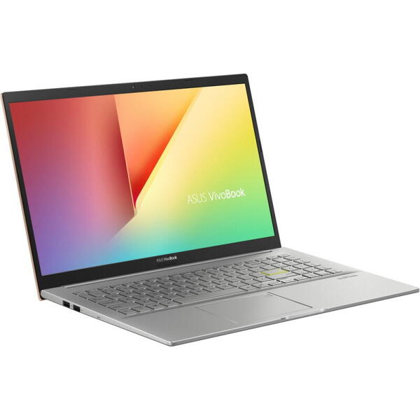 Laptop Asus 15.6 inch VivoBook 15 OLED K513EA, FHD, Procesor Intel Core i5-1135G7 (8M Cache, up to 4.20 GHz), 8GB DDR4, 512GB SSD, Intel Iris Xe, No OS, Hearty Gold