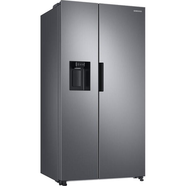 Side by side Samsung RS67A8510S9/EF, 634 l, Full No Frost, Twin Cooling Plus, Conversie Smart 5 in 1, Compresor Digital Inverter, Non-Plumbing, Dozator Apa, Clasa F, H 178 cm, Inox