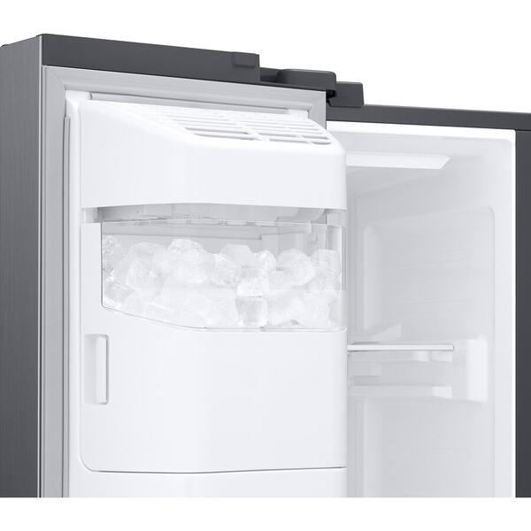 Side by side Samsung RS67A8510S9/EF, 634 l, Full No Frost, Twin Cooling Plus, Conversie Smart 5 in 1, Compresor Digital Inverter, Non-Plumbing, Dozator Apa, Clasa F, H 178 cm, Inox