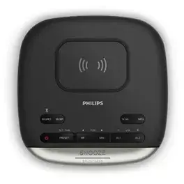 Radio cu ceas Philips TAR7606/10, Negru
