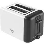 Toaster Bosch Prajitor de paine Bosch DesignLine TAT3P421, 2 felii, 970 W, Alb/ Gri