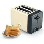 Toaster Bosch Prajitor de paine BOSCH DesignLine TAT4P427, 2 felii, 970W, Negru/ Bej