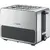 Toaster Prajitor paine Bosch compact Graphite, Functie dezghetare, Sertar firimituri, Gratar inegrat pentru chifle, Functie reincalzire, Numar fante 2