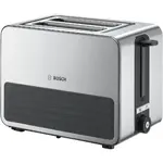 Toaster Bosch Prajitor paine Bosch compact Graphite, Functie dezghetare, Sertar firimituri, Gratar inegrat pentru chifle, Functie reincalzire, Numar fante 2