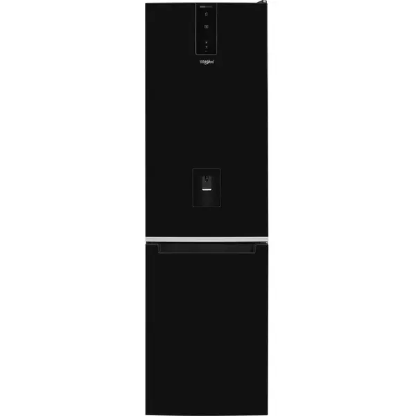 Combina frigorifica Whirlpool W7 921O K AQUA, 368 l, Total NoFrost, H 201 cm, Clasa E, 6th Sense, Negru