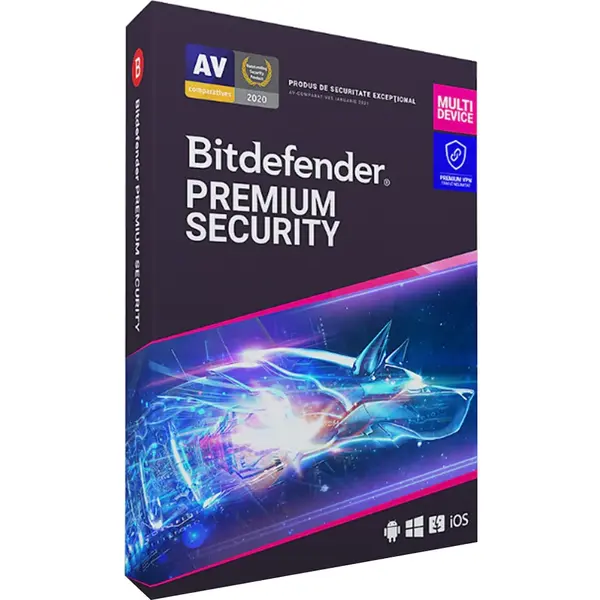 Antivirus BitDefender Premium Security, licenta noua, 1 an, 10 dispozitive, retail box