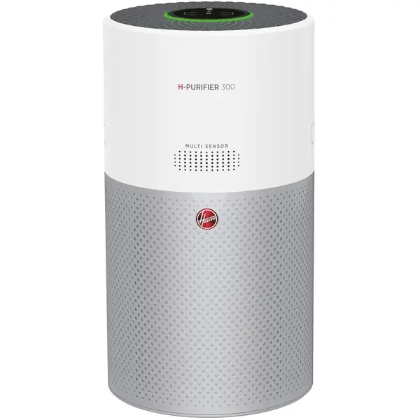 Purificator de aer Hoover Smart H-PURIFIER 300, Compativil cu Google Home si Alexa, filtru Hepa, 100 m2, Wi-Fi, alb, 6.3 kg