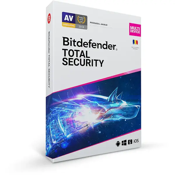 Antivirus BitDefender TS03ZZCSN1210BEN Total Security - 1 an, 10 dispozitive