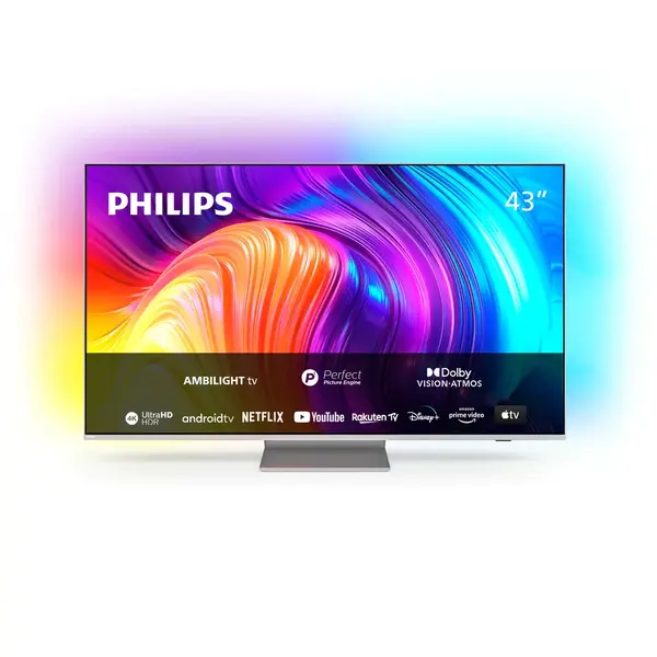 Televizor Philips LED 43PUS8807/12, 108 cm, Smart Android, 4K Ultra HD 100Hz, Clasa G