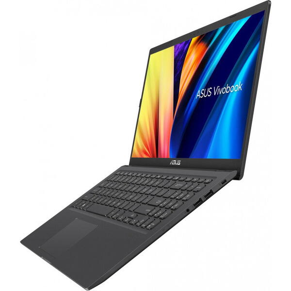 Laptop Asus VivoBook X1500EA cu Procesor Intel Core i5-1135G7, up to 4.20 GHz, 15.6 inch FHD, 8GB, 512GB SSD, Intel® Iris Xe Graphics, Indie Black