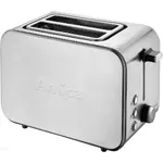 Toaster Amica Prajitor de paine TD 3021, 800 W, 2 feli, 7 nivele, pereti reci, Inox