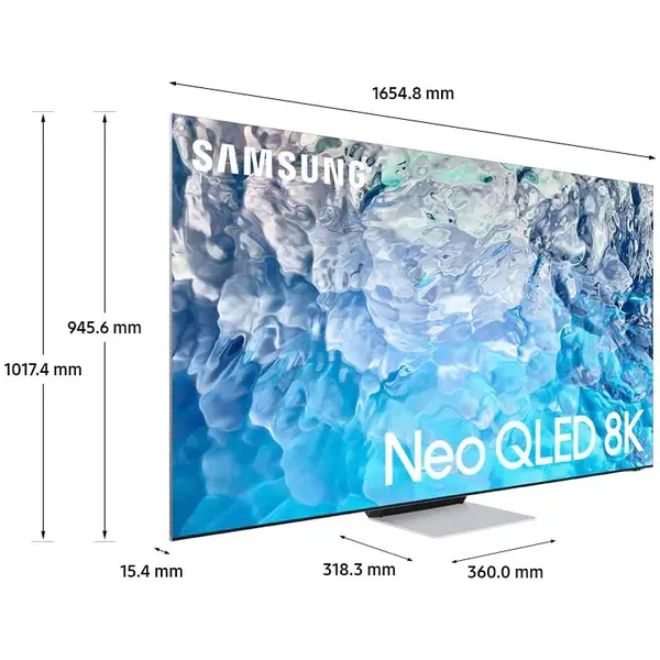 Televizor Samsung Neo QLED QE75QN900B, 189 cm, Smart, 8K, 100Hz, Clasa G