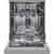 Masina de spalat vase Heinner HDW-FS6062DSE++, 12 seturi, 6 programe, Clasa E, Control electronic, Display LED, 60 cm, Argintiu