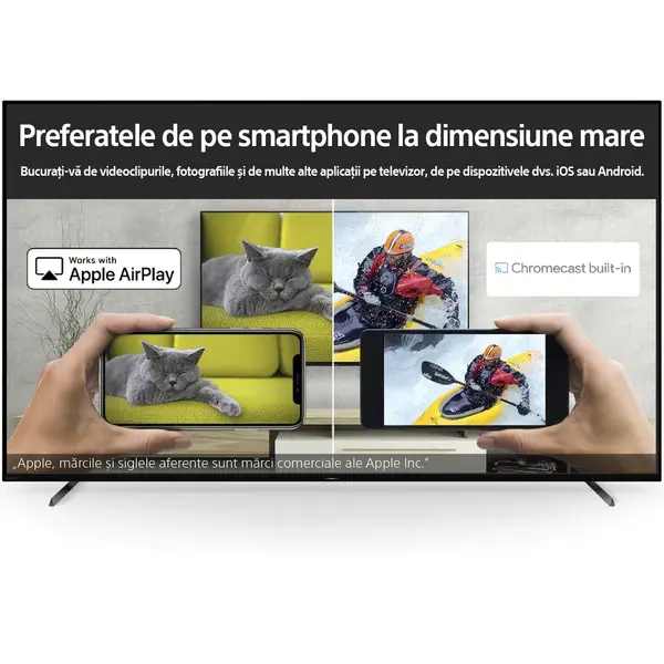 Televizor Sony OLED 55A80K, 139 cm, Smart Google TV, 4K Ultra HD, 100Hz, Clasa G