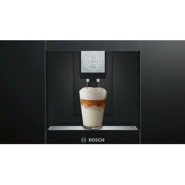 Espressor automat incorporabil Bosch CTL636ES6,1600W, 2.4 l, Recipient boabe 500g, Funcție Home Connect, 19 bari, Display TFT, Filtru BRITA inclus