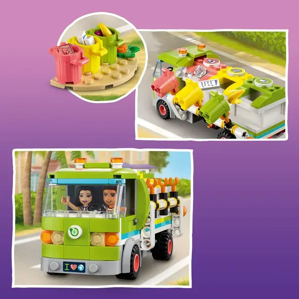 LEGO Friends - Camion de reciclare 41712, 259 piese