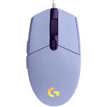 Mouse Logitech gaming Logitech G102 Lightsync, Lilac