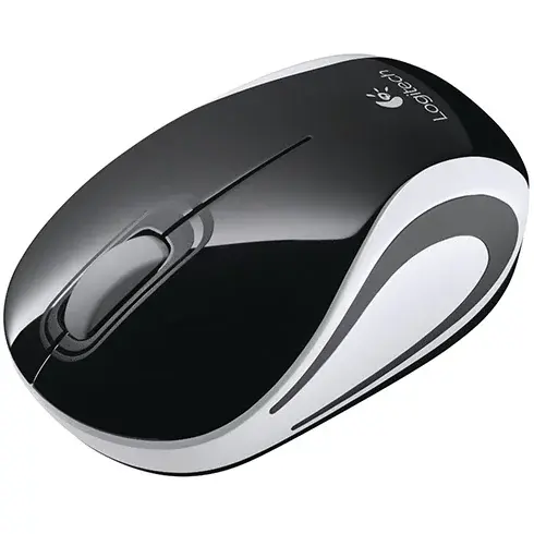 Mouse Wireless Logitech M187, USB, Negru