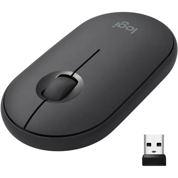 Mouse wireless Logitech Pebble M350, Grafit