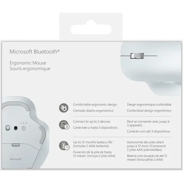 Mouse wireless Microsoft Bluetooth Ergonomic, Glacier