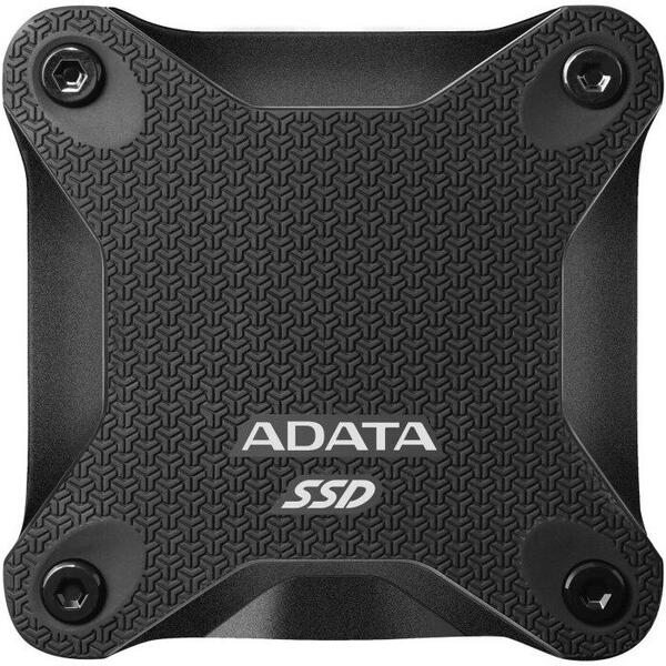 SSD Extern ADATA SD600Q, 2.5", 240GB, USB 3.1, R/W speed: up to 440/430MB/s, Negru