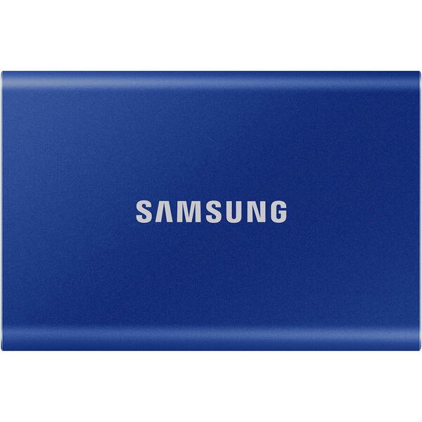 SSD Extern Samsung T7 portabil, 2TB, USB 3.2, Indigo Blue