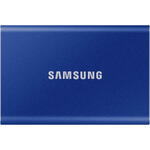 SSD Samsung Extern Samsung T7 portabil, 2TB, USB 3.2, Indigo Blue