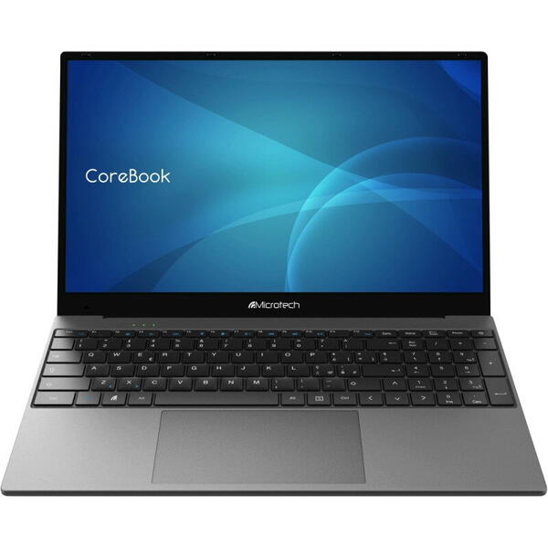 Laptop MICROTECH Corebook CB15A, Full HD, 15.6inch, Procesor Intel Core i5-1035G1 (6M Cache, up to 3.60 GHz), 16GB, 512GB SSD, GMA UHD, Win 11 Pro, Grey