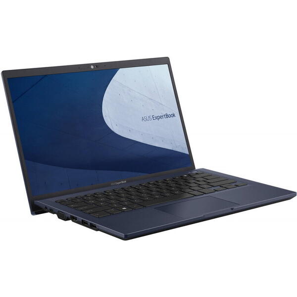 Laptop Asus ExpertBook B1 B1400CEPE, Full HD, 14inch, Procesor Intel Core i3-1115G4 (6M Cache, up to 4.10 GHz), 16GB DDR4, 256GB SSD, GeForce MX330 2GB, Win 10 Pro, Star Black