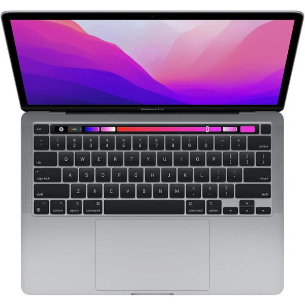 Laptop 13.3 inch MacBook Pro 13 Retina with Touch Bar, Apple M2 chip (8-core CPU), 8GB, 256GB SSD, Apple M2 10-core GPU, macOS Monterey, Space Grey, INT keyboard, 2022