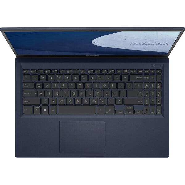 Laptop Asus Ultrabook 15.6 inch ExpertBook B1 B1500CEAE, FHD, Procesor Intel Core i7-1165G7 (12M Cache, up to 4.70 GHz, with IPU), 16GB DDR4, 512GB SSD, Intel Iris Xe, Win 11 Pro, Star Black