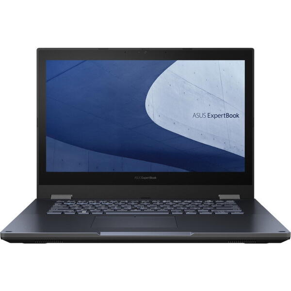Laptop Asus Ultrabook 14 inch ExpertBook L2 Flip L2402FYA, FHD Touch, Procesor AMD Ryzen 5 5625U (16M Cache, up to 4.3 GHz), 16GB DDR4, 512GB SSD, Radeon, Win 11 Pro, Star Black